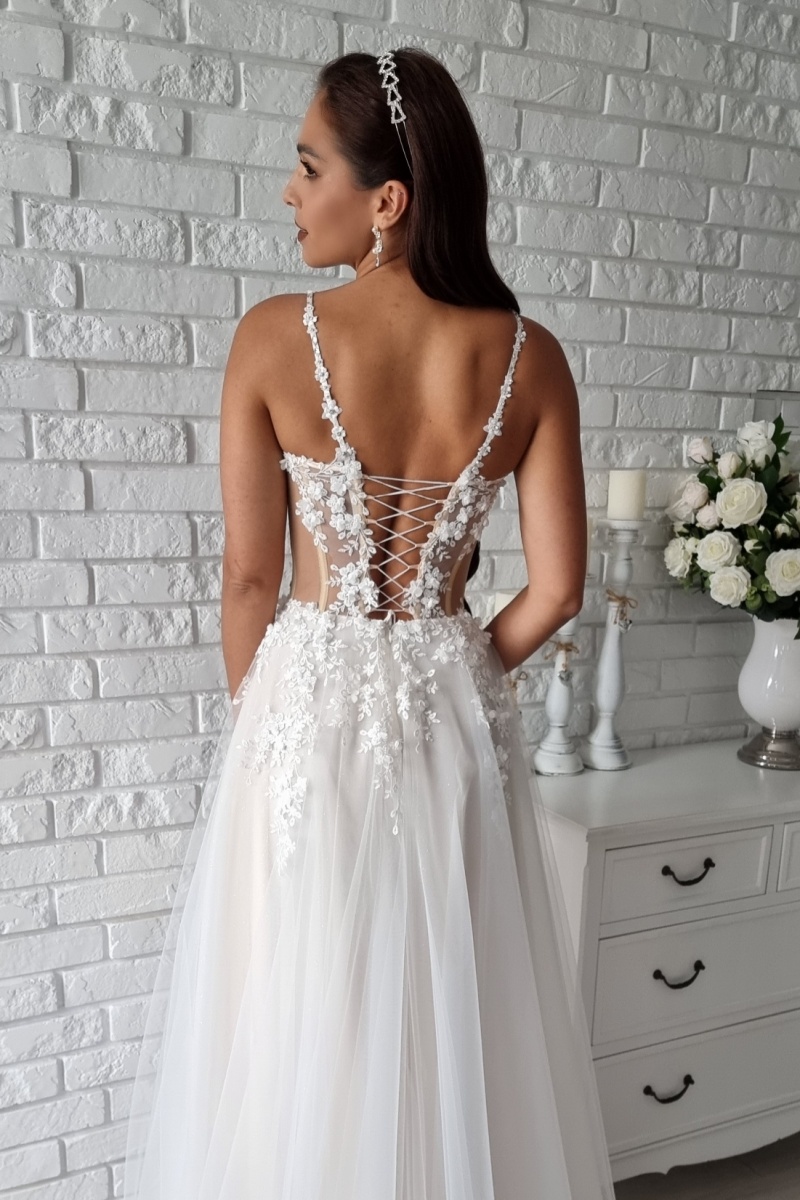 MODEL 1064 + ramiączka z krysz.