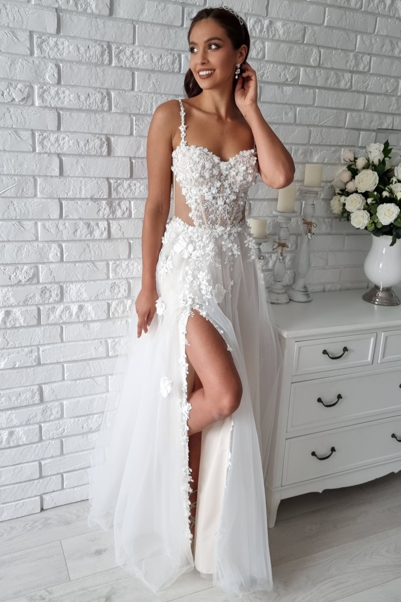 MODEL 1064 + ramiączka z krysz.